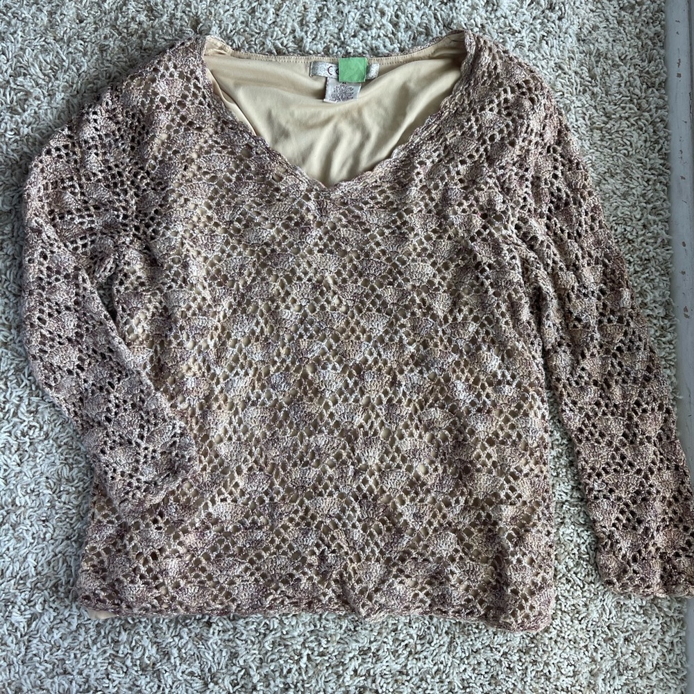 Crochet Knit Top